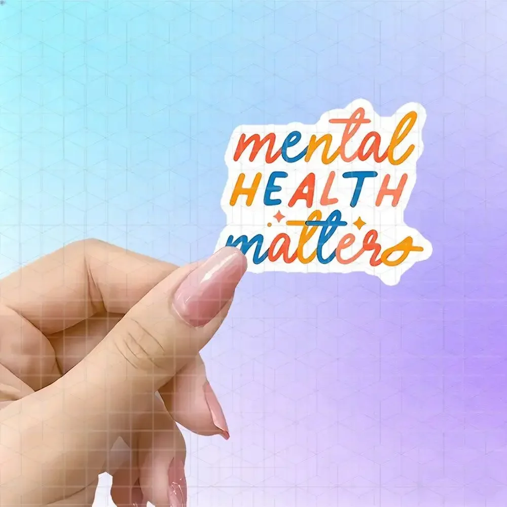 정신 건강을 위한 오렌지색과 파란색의 컬러 블록 디자인 - Health Wellness Journal 리뷰 및 가격