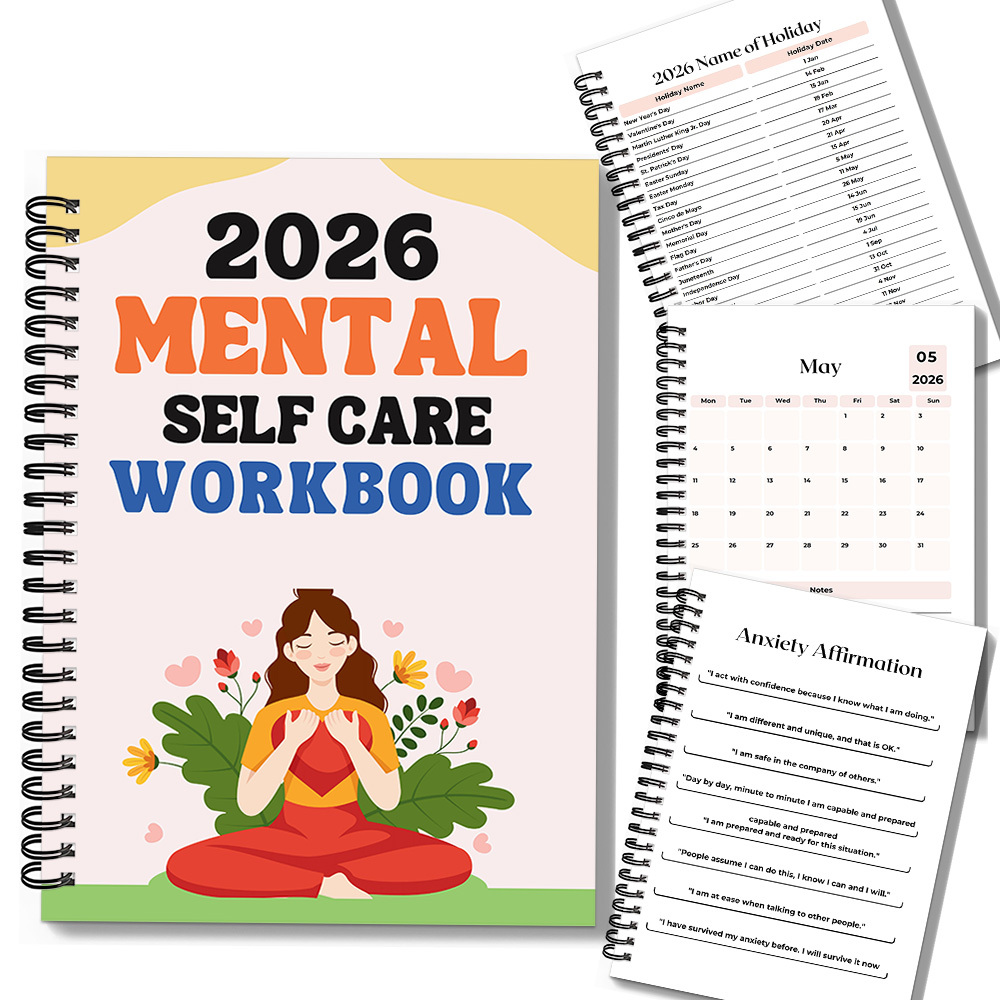1PC 2026 마음챙김 정신 자기 관리 워크북: 웰니 - Health Wellness Journal 리뷰 및 가격